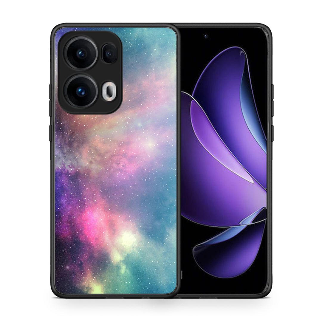 Θήκη Oppo Reno13 Pro Rainbow Galaxy από τη Smartfits με σχέδιο στο πίσω μέρος και μαύρο περίβλημα | Oppo Reno13 Pro Rainbow Galaxy case with colorful back and black bezels