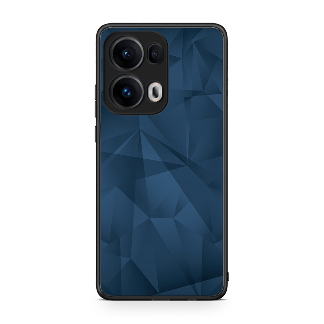 39 - Oppo Reno13 Pro Blue Abstract Geometric case, cover, bumper