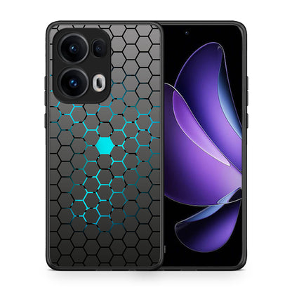 Θήκη Oppo Reno13 Pro Hexagonal Geometric από τη Smartfits με σχέδιο στο πίσω μέρος και μαύρο περίβλημα | Oppo Reno13 Pro Hexagonal Geometric case with colorful back and black bezels