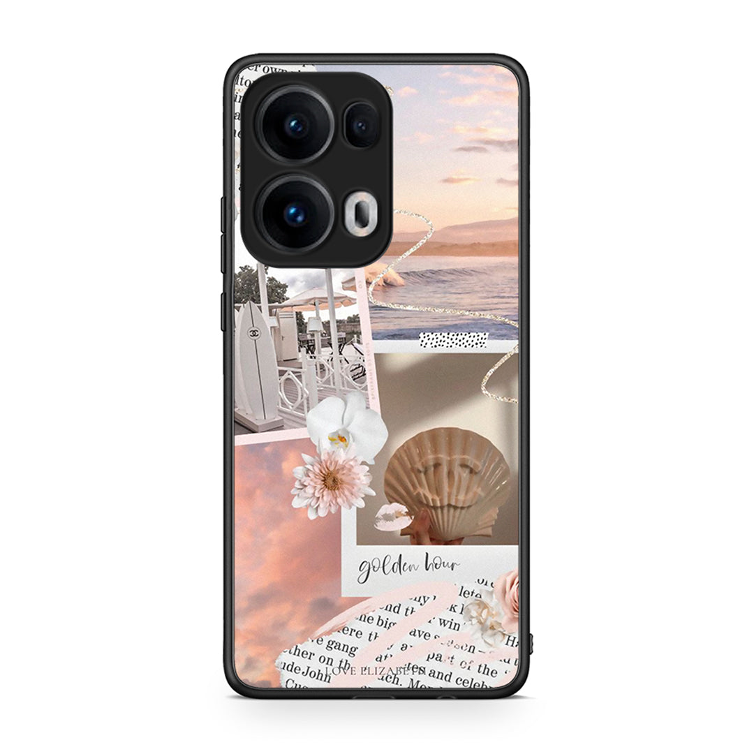 Oppo Reno13 Pro Golden Hour Θήκη Αγίου Βαλεντίνου από τη Smartfits με σχέδιο στο πίσω μέρος και μαύρο περίβλημα | Smartphone case with colorful back and black bezels by Smartfits