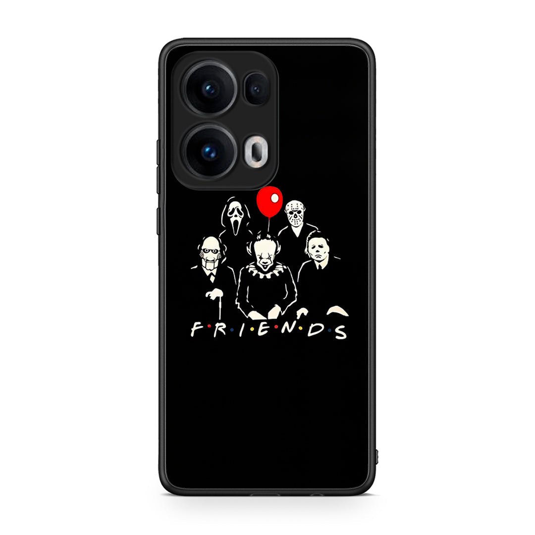 Oppo Reno13 Pro Halloween Friends Θήκη από τη Smartfits με σχέδιο στο πίσω μέρος και μαύρο περίβλημα | Smartphone case with colorful back and black bezels by Smartfits