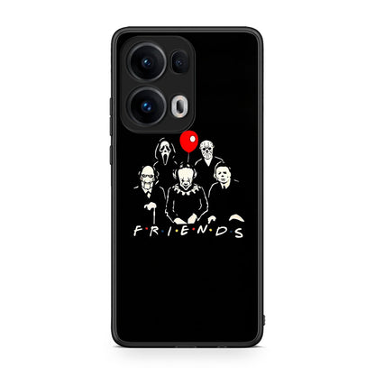 Oppo Reno13 Pro Halloween Friends Θήκη από τη Smartfits με σχέδιο στο πίσω μέρος και μαύρο περίβλημα | Smartphone case with colorful back and black bezels by Smartfits