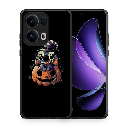 Θήκη Oppo Reno13 Pro Halloween Stitch από τη Smartfits με σχέδιο στο πίσω μέρος και μαύρο περίβλημα | Oppo Reno13 Pro Halloween Stitch case with colorful back and black bezels