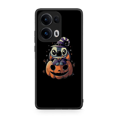 Oppo Reno13 Pro Halloween Stitch θήκη από τη Smartfits με σχέδιο στο πίσω μέρος και μαύρο περίβλημα | Smartphone case with colorful back and black bezels by Smartfits