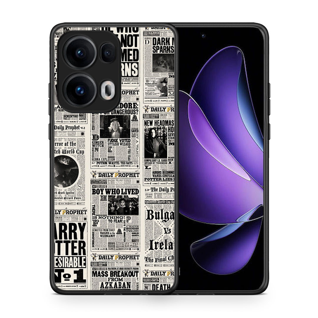 Θήκη Oppo Reno13 Pro Harry Paper από τη Smartfits με σχέδιο στο πίσω μέρος και μαύρο περίβλημα | Oppo Reno13 Pro Harry Paper case with colorful back and black bezels