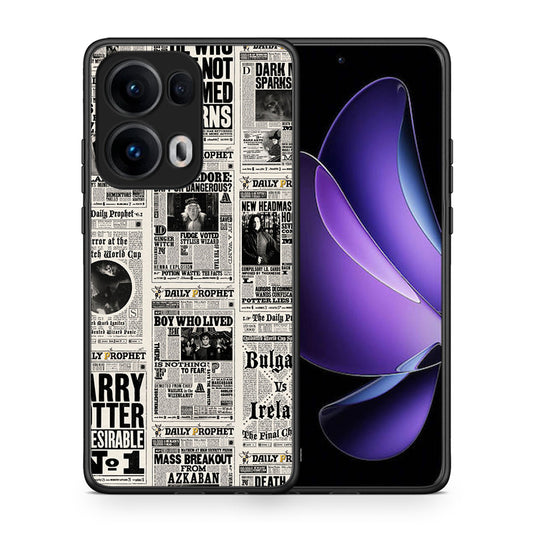 Θήκη Oppo Reno13 Pro Harry Paper από τη Smartfits με σχέδιο στο πίσω μέρος και μαύρο περίβλημα | Oppo Reno13 Pro Harry Paper case with colorful back and black bezels