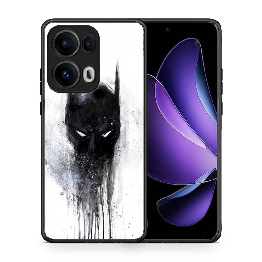 Θήκη Oppo Reno13 Pro Paint Bat Hero από τη Smartfits με σχέδιο στο πίσω μέρος και μαύρο περίβλημα | Oppo Reno13 Pro Paint Bat Hero case with colorful back and black bezels
