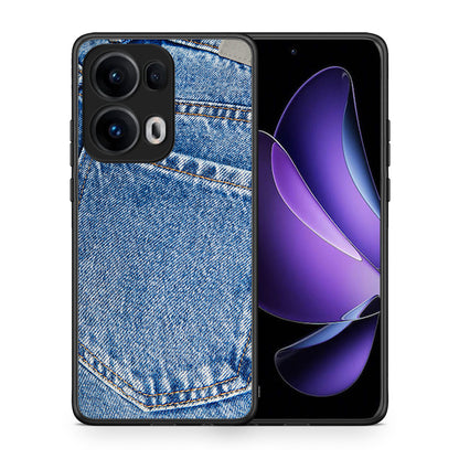 Θήκη Oppo Reno13 Pro Jeans Pocket από τη Smartfits με σχέδιο στο πίσω μέρος και μαύρο περίβλημα | Oppo Reno13 Pro Jeans Pocket case with colorful back and black bezels