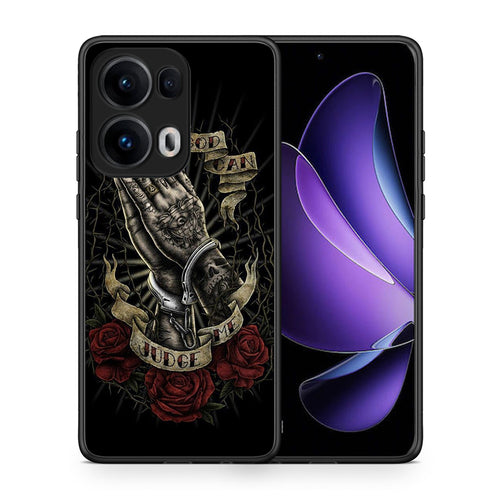 Θήκη Oppo Reno13 Pro Judge By God από τη Smartfits με σχέδιο στο πίσω μέρος και μαύρο περίβλημα | Oppo Reno13 Pro Judge By God case with colorful back and black bezels