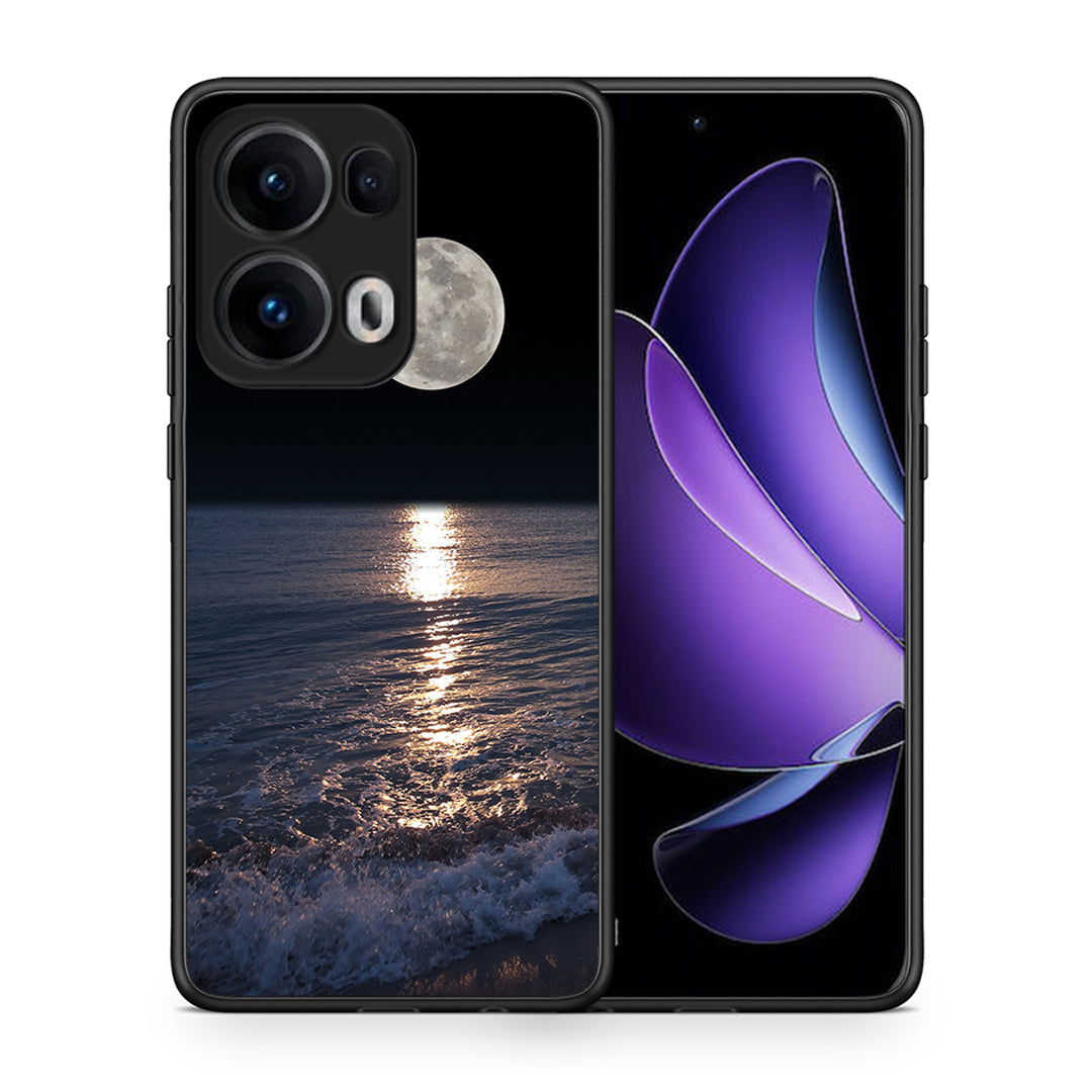 Θήκη Oppo Reno13 Pro Moon Landscape από τη Smartfits με σχέδιο στο πίσω μέρος και μαύρο περίβλημα | Oppo Reno13 Pro Moon Landscape case with colorful back and black bezels