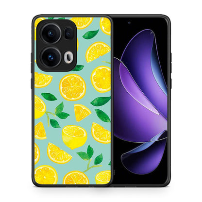 Θήκη Oppo Reno13 Pro Lemons από τη Smartfits με σχέδιο στο πίσω μέρος και μαύρο περίβλημα | Oppo Reno13 Pro Lemons case with colorful back and black bezels