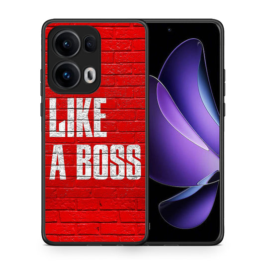 Θήκη Oppo Reno13 Pro Like A Boss από τη Smartfits με σχέδιο στο πίσω μέρος και μαύρο περίβλημα | Oppo Reno13 Pro Like A Boss case with colorful back and black bezels