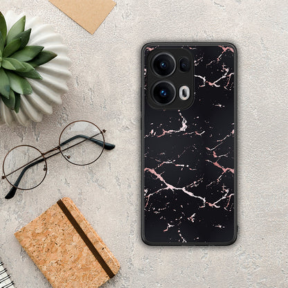 Marble Black Rosegold - Oppo Reno13 Pro θήκη