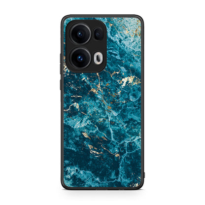 Oppo Reno13 Pro Marble Blue θήκη από τη Smartfits με σχέδιο στο πίσω μέρος και μαύρο περίβλημα | Smartphone case with colorful back and black bezels by Smartfits