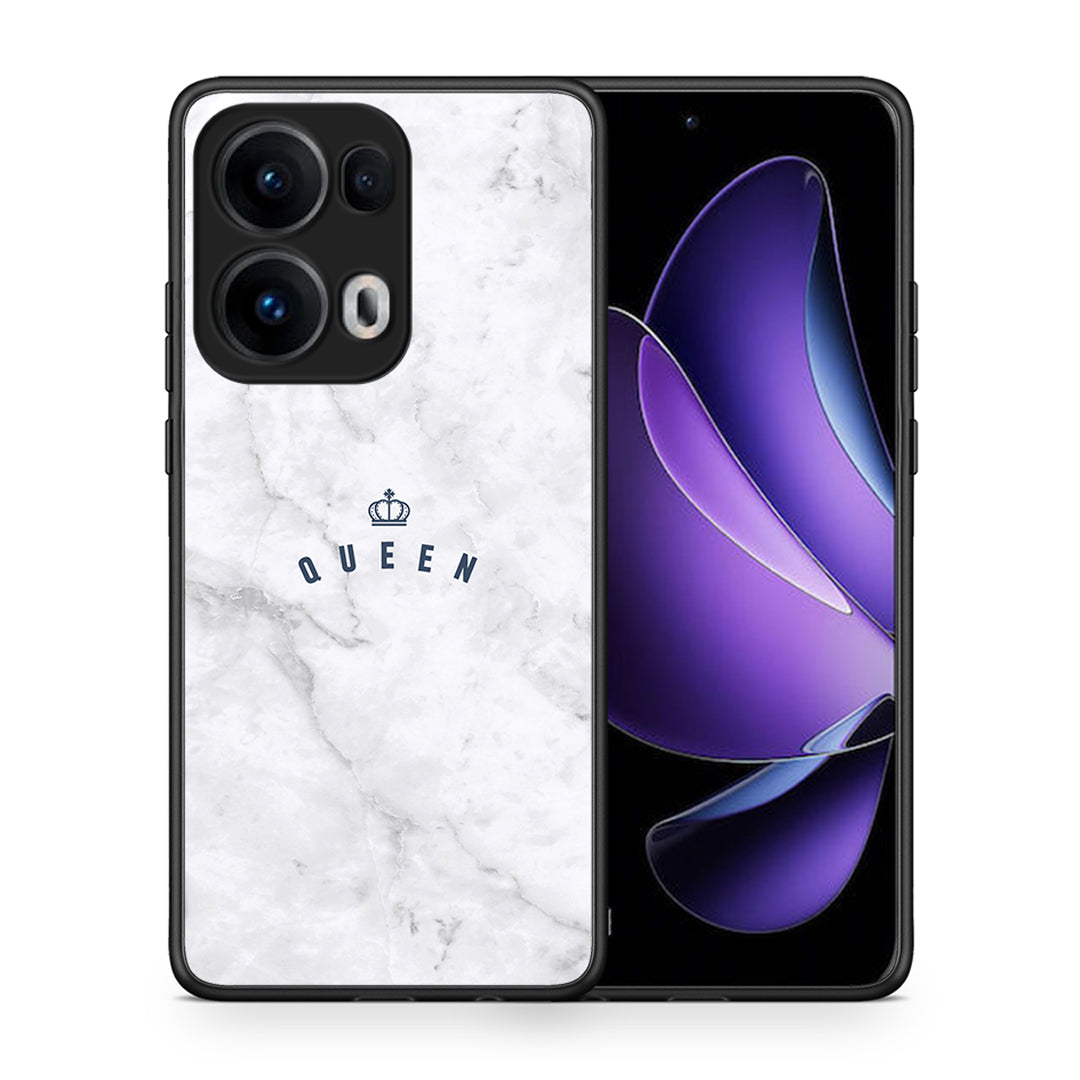 Θήκη Oppo Reno13 Pro Queen Marble από τη Smartfits με σχέδιο στο πίσω μέρος και μαύρο περίβλημα | Oppo Reno13 Pro Queen Marble case with colorful back and black bezels
