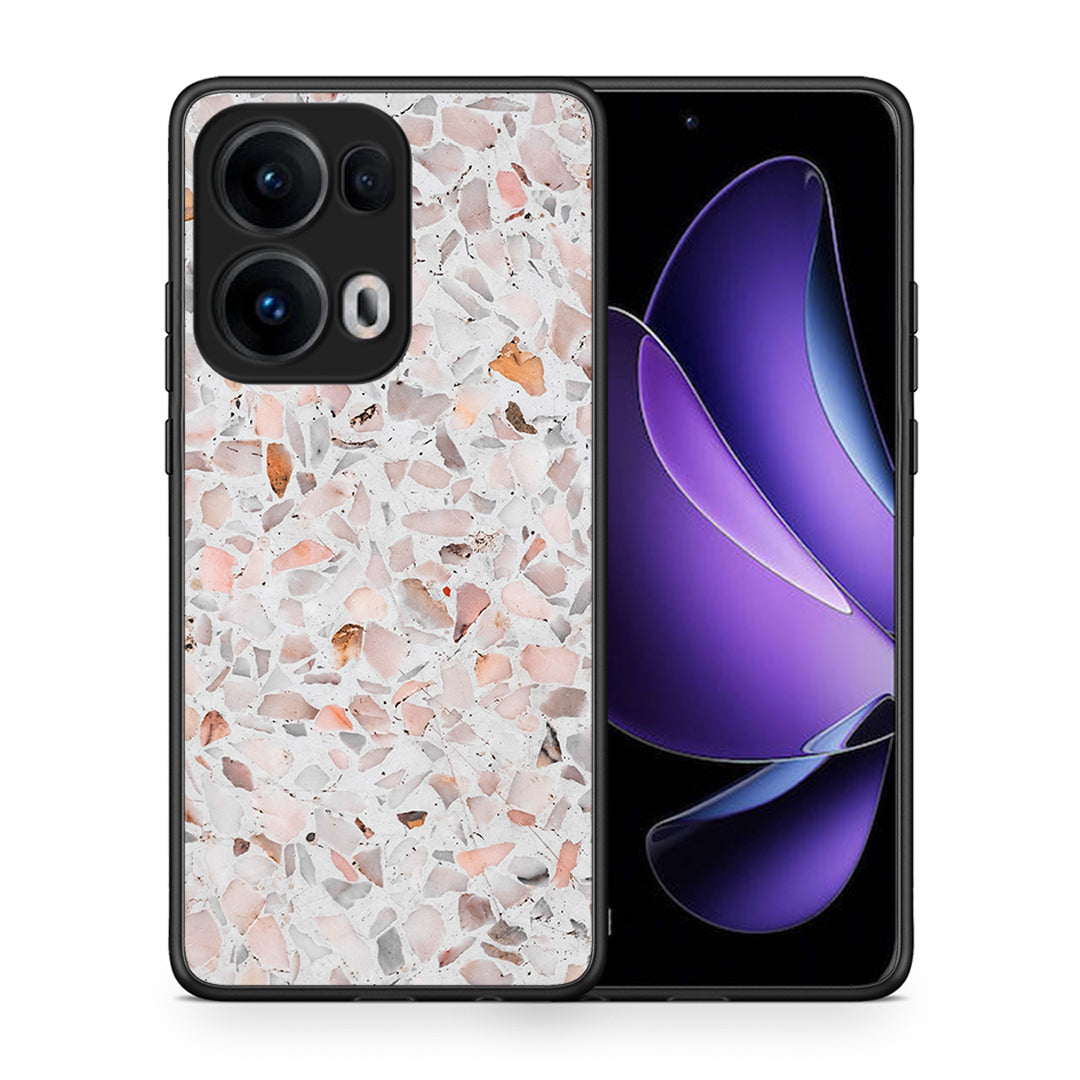 Θήκη Oppo Reno13 Pro Marble Terrazzo από τη Smartfits με σχέδιο στο πίσω μέρος και μαύρο περίβλημα | Oppo Reno13 Pro Marble Terrazzo case with colorful back and black bezels