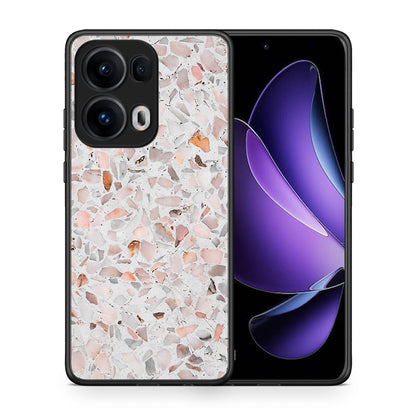 Θήκη Oppo Reno13 Pro Marble Terrazzo από τη Smartfits με σχέδιο στο πίσω μέρος και μαύρο περίβλημα | Oppo Reno13 Pro Marble Terrazzo case with colorful back and black bezels