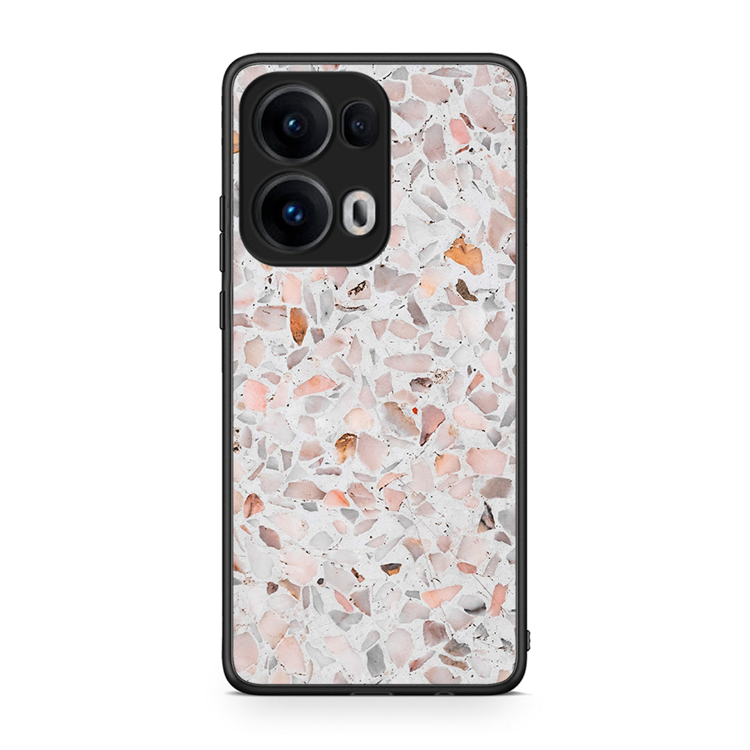 Oppo Reno13 Pro Marble Terrazzo θήκη από τη Smartfits με σχέδιο στο πίσω μέρος και μαύρο περίβλημα | Smartphone case with colorful back and black bezels by Smartfits