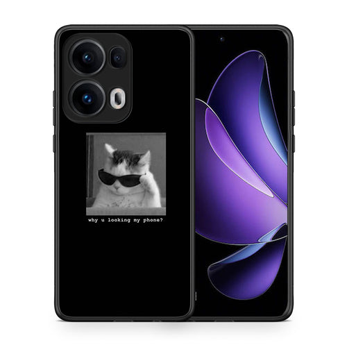 Θήκη Oppo Reno13 Pro Meme Cat από τη Smartfits με σχέδιο στο πίσω μέρος και μαύρο περίβλημα | Oppo Reno13 Pro Meme Cat case with colorful back and black bezels