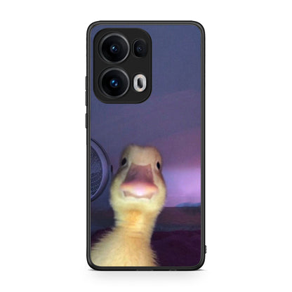 Oppo Reno13 Pro Meme Duck θήκη από τη Smartfits με σχέδιο στο πίσω μέρος και μαύρο περίβλημα | Smartphone case with colorful back and black bezels by Smartfits