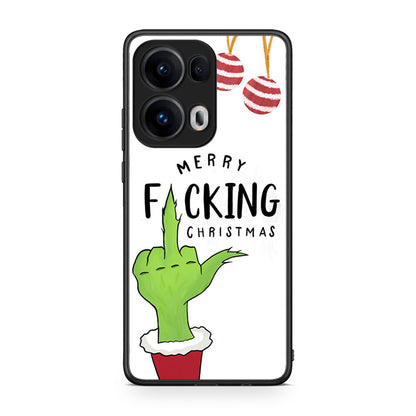 Oppo Reno13 Pro Merry F Xmas θήκη από τη Smartfits με σχέδιο στο πίσω μέρος και μαύρο περίβλημα | Smartphone case with colorful back and black bezels by Smartfits