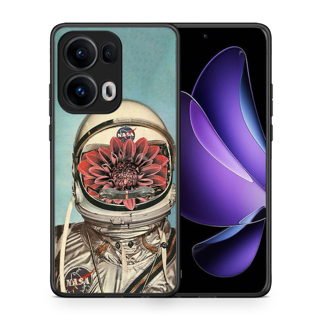 Θήκη Oppo Reno13 Pro Nasa Bloom από τη Smartfits με σχέδιο στο πίσω μέρος και μαύρο περίβλημα | Oppo Reno13 Pro Nasa Bloom case with colorful back and black bezels