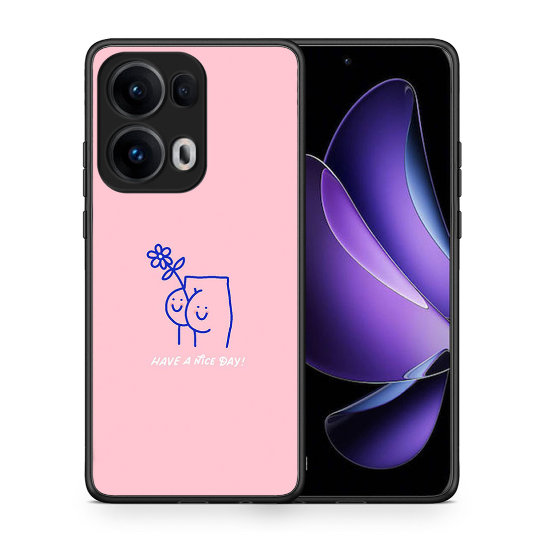 Θήκη Oppo Reno13 Pro Nice Day από τη Smartfits με σχέδιο στο πίσω μέρος και μαύρο περίβλημα | Oppo Reno13 Pro Nice Day case with colorful back and black bezels