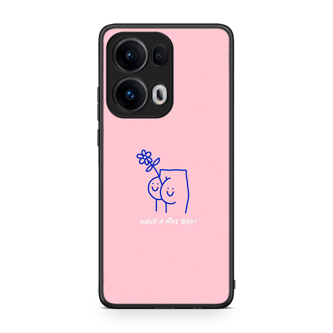 Oppo Reno13 Pro Nice Day θήκη από τη Smartfits με σχέδιο στο πίσω μέρος και μαύρο περίβλημα | Smartphone case with colorful back and black bezels by Smartfits