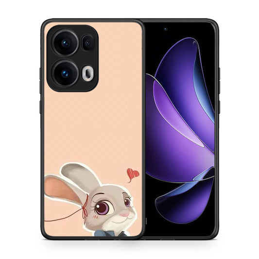 Θήκη Oppo Reno13 Pro Nick Wilde And Judy Hopps Love 2 από τη Smartfits με σχέδιο στο πίσω μέρος και μαύρο περίβλημα | Oppo Reno13 Pro Nick Wilde And Judy Hopps Love 2 case with colorful back and black bezels