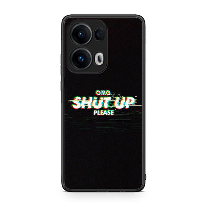Oppo Reno13 Pro OMG ShutUp θήκη από τη Smartfits με σχέδιο στο πίσω μέρος και μαύρο περίβλημα | Smartphone case with colorful back and black bezels by Smartfits