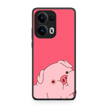 Oppo Reno13 Pro Pig Love 1 Θήκη Αγίου Βαλεντίνου από τη Smartfits με σχέδιο στο πίσω μέρος και μαύρο περίβλημα | Smartphone case with colorful back and black bezels by Smartfits