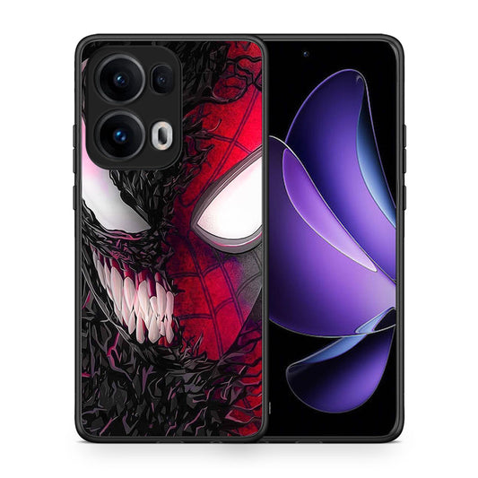 Θήκη Oppo Reno13 Pro SpiderVenom PopArt από τη Smartfits με σχέδιο στο πίσω μέρος και μαύρο περίβλημα | Oppo Reno13 Pro SpiderVenom PopArt case with colorful back and black bezels