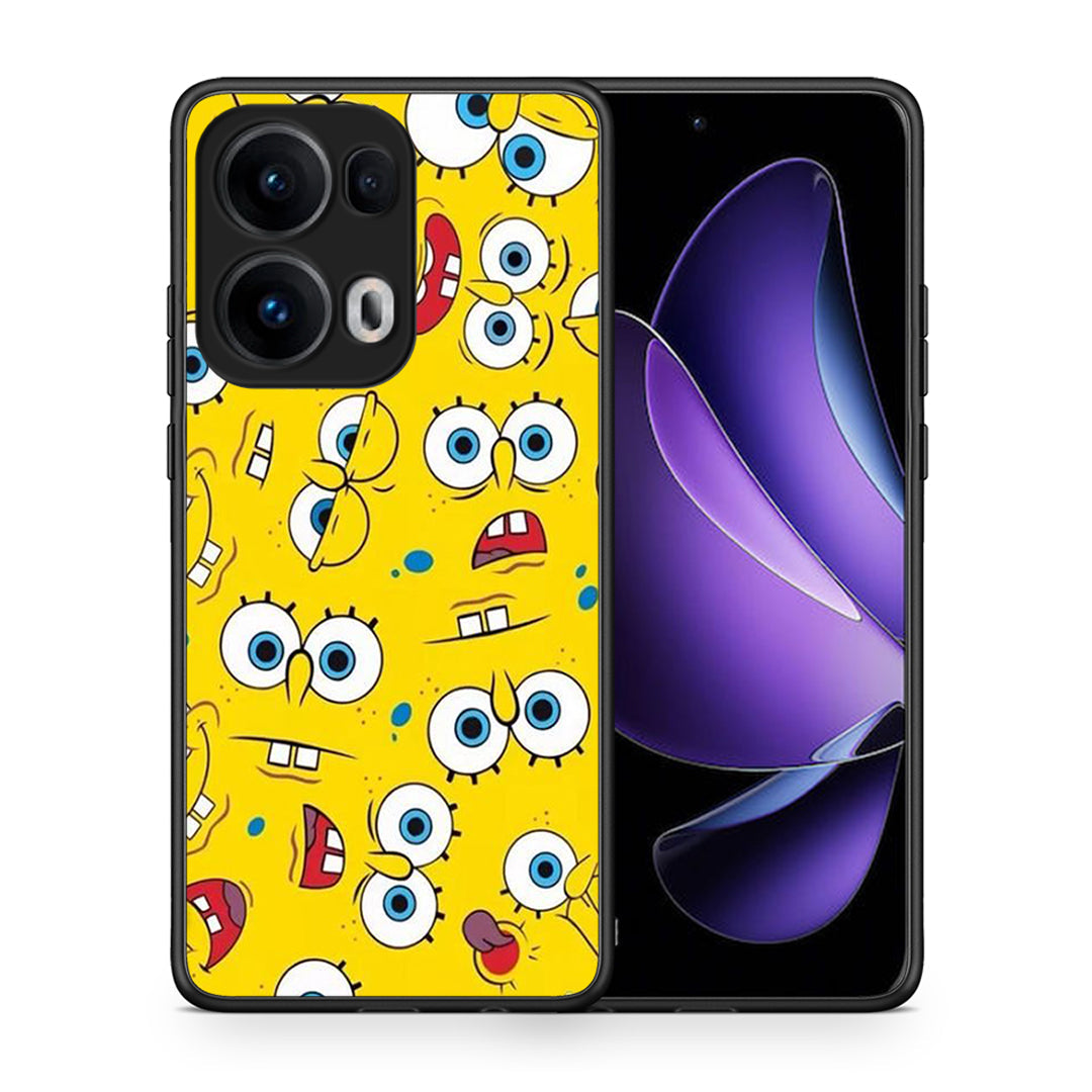 Θήκη Oppo Reno13 Pro Sponge PopArt από τη Smartfits με σχέδιο στο πίσω μέρος και μαύρο περίβλημα | Oppo Reno13 Pro Sponge PopArt case with colorful back and black bezels