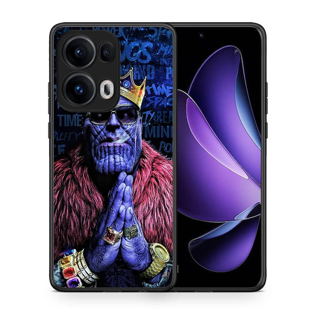 Θήκη Oppo Reno13 Pro Thanos PopArt από τη Smartfits με σχέδιο στο πίσω μέρος και μαύρο περίβλημα | Oppo Reno13 Pro Thanos PopArt case with colorful back and black bezels