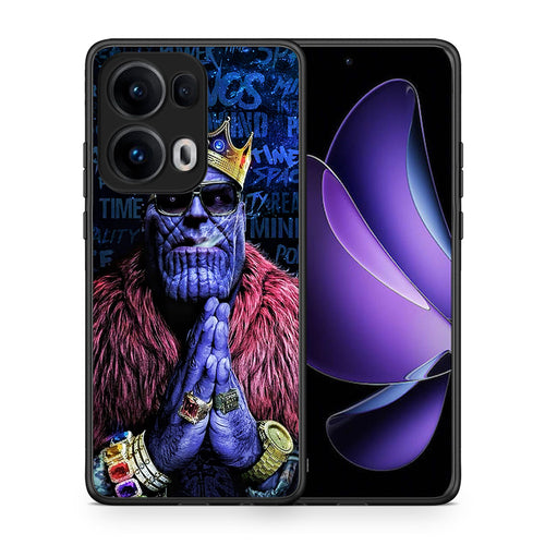 Θήκη Oppo Reno13 Pro Thanos PopArt από τη Smartfits με σχέδιο στο πίσω μέρος και μαύρο περίβλημα | Oppo Reno13 Pro Thanos PopArt case with colorful back and black bezels