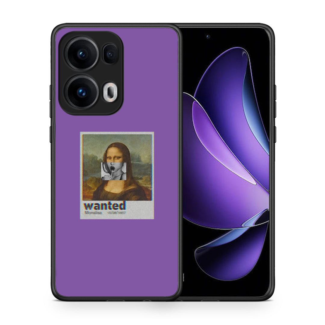 Θήκη Oppo Reno13 Pro Monalisa Popart από τη Smartfits με σχέδιο στο πίσω μέρος και μαύρο περίβλημα | Oppo Reno13 Pro Monalisa Popart case with colorful back and black bezels
