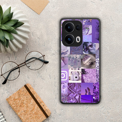 Purple Aesthetic Collage - Oppo Reno13 Pro θήκη