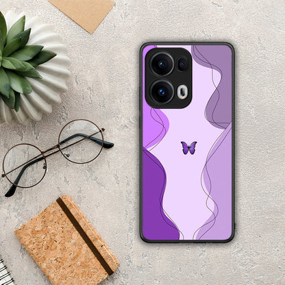Purple Mariposa - Oppo Reno13 Pro θήκη