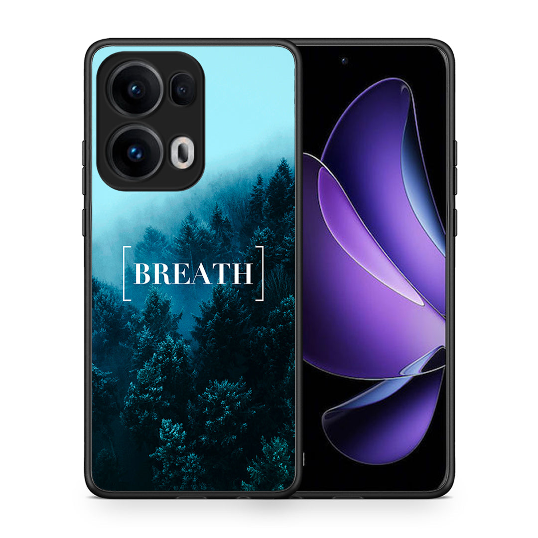 Θήκη Oppo Reno13 Pro Breath Quote από τη Smartfits με σχέδιο στο πίσω μέρος και μαύρο περίβλημα | Oppo Reno13 Pro Breath Quote case with colorful back and black bezels