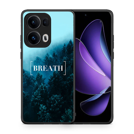 Θήκη Oppo Reno13 Pro Breath Quote από τη Smartfits με σχέδιο στο πίσω μέρος και μαύρο περίβλημα | Oppo Reno13 Pro Breath Quote case with colorful back and black bezels