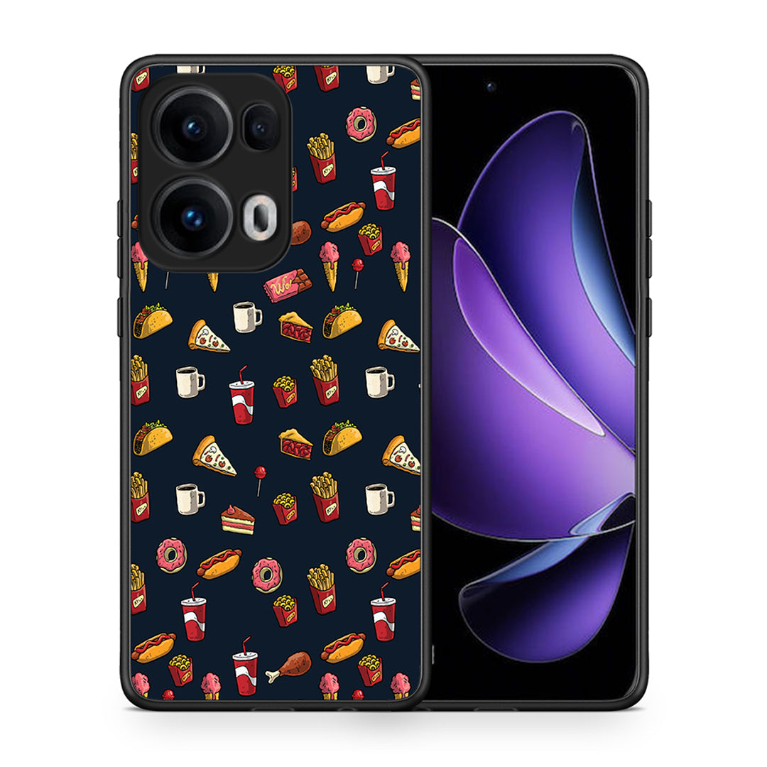 Θήκη Oppo Reno13 Pro Hungry Random από τη Smartfits με σχέδιο στο πίσω μέρος και μαύρο περίβλημα | Oppo Reno13 Pro Hungry Random case with colorful back and black bezels