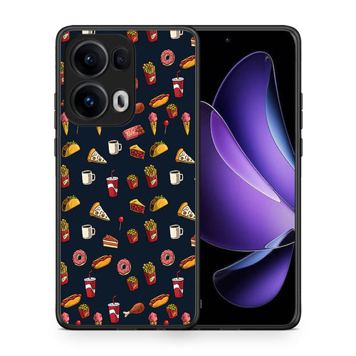 Θήκη Oppo Reno13 Pro Hungry Random από τη Smartfits με σχέδιο στο πίσω μέρος και μαύρο περίβλημα | Oppo Reno13 Pro Hungry Random case with colorful back and black bezels