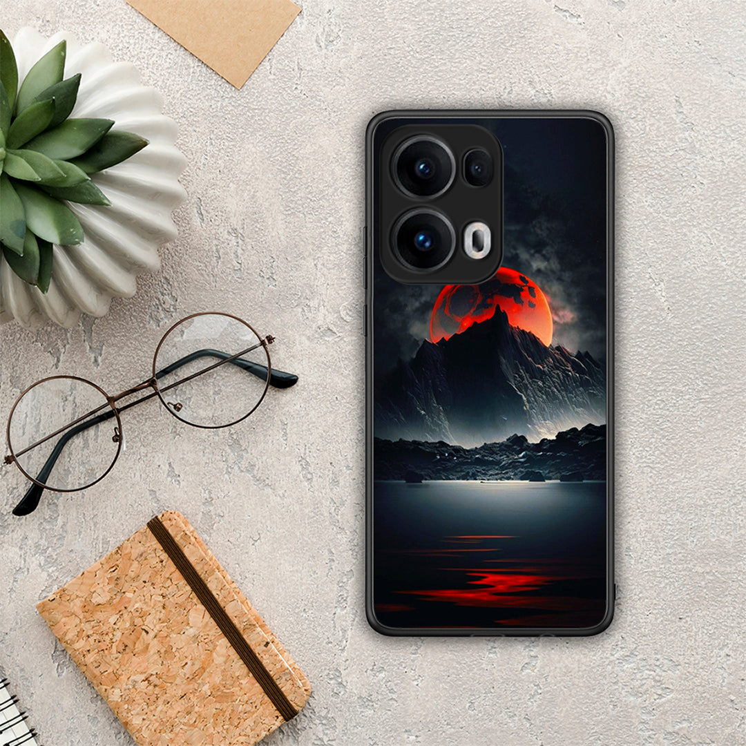 Red Full Moon - Oppo Reno13 Pro θήκη
