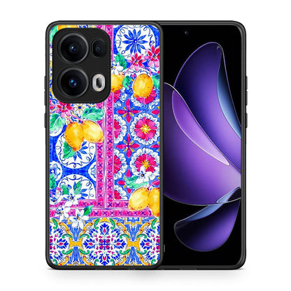 Θήκη Oppo Reno13 Pro Retro Spring από τη Smartfits με σχέδιο στο πίσω μέρος και μαύρο περίβλημα | Oppo Reno13 Pro Retro Spring case with colorful back and black bezels