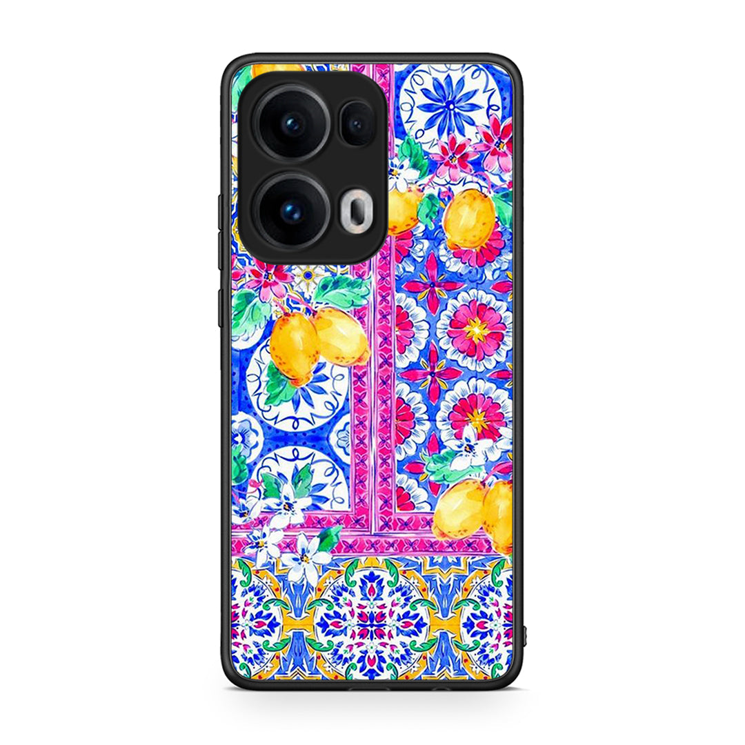 Oppo Reno13 Pro Retro Spring θήκη από τη Smartfits με σχέδιο στο πίσω μέρος και μαύρο περίβλημα | Smartphone case with colorful back and black bezels by Smartfits