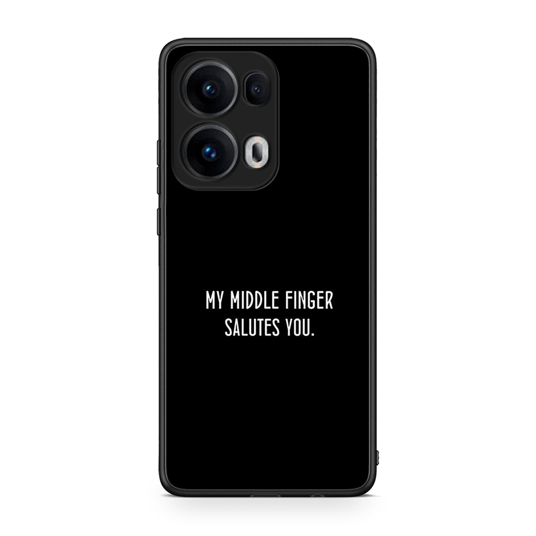Oppo Reno13 Pro Salute θήκη από τη Smartfits με σχέδιο στο πίσω μέρος και μαύρο περίβλημα | Smartphone case with colorful back and black bezels by Smartfits