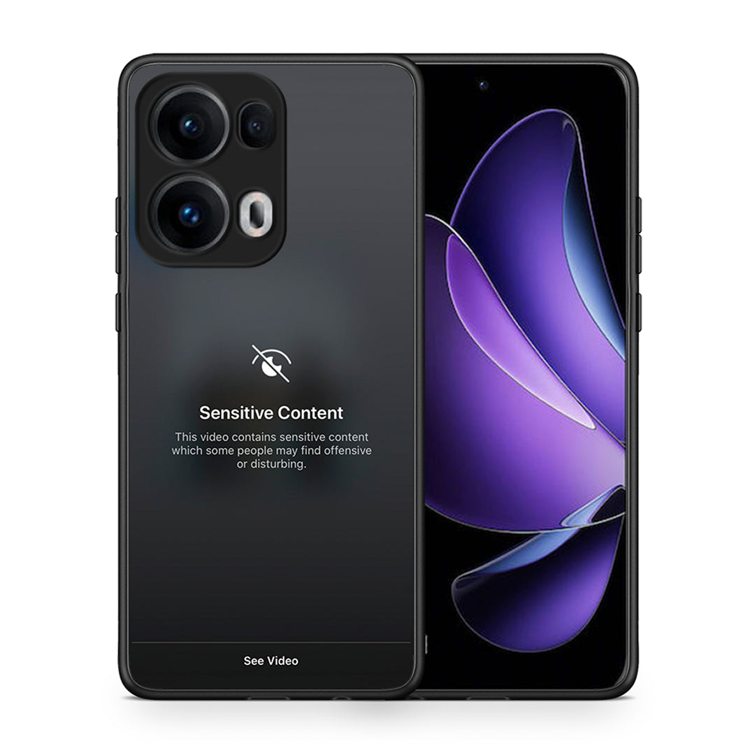 Θήκη Oppo Reno13 Pro Sensitive Content από τη Smartfits με σχέδιο στο πίσω μέρος και μαύρο περίβλημα | Oppo Reno13 Pro Sensitive Content case with colorful back and black bezels