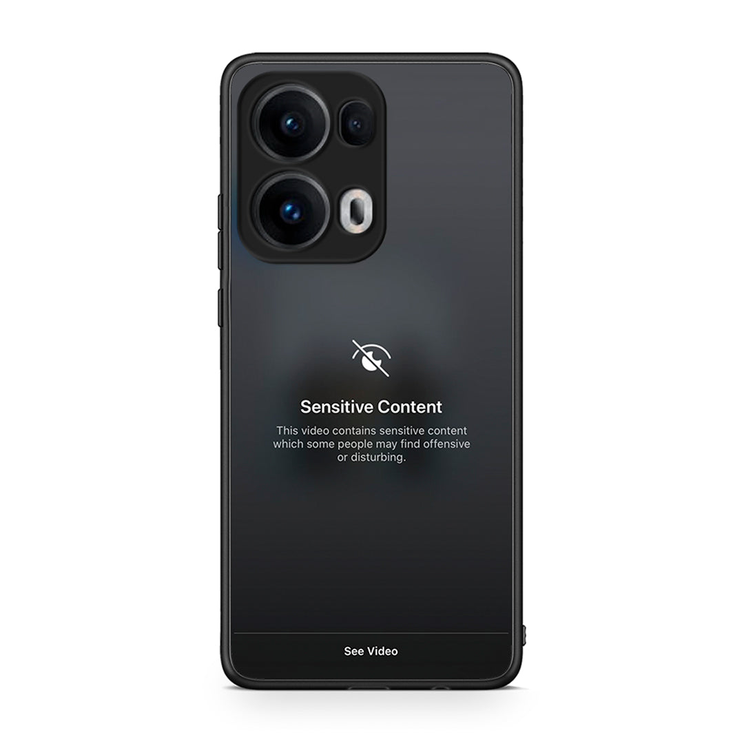 Oppo Reno13 Pro Sensitive Content θήκη από τη Smartfits με σχέδιο στο πίσω μέρος και μαύρο περίβλημα | Smartphone case with colorful back and black bezels by Smartfits