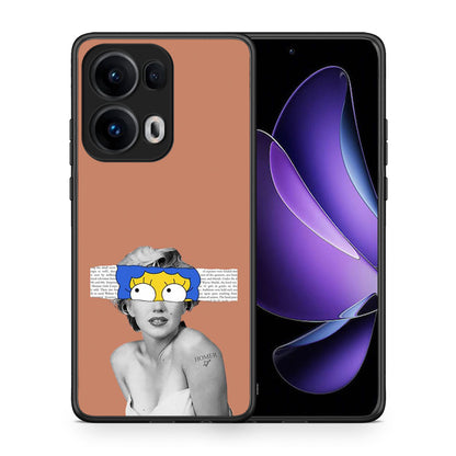 Θήκη Oppo Reno13 Pro Sim Merilyn από τη Smartfits με σχέδιο στο πίσω μέρος και μαύρο περίβλημα | Oppo Reno13 Pro Sim Merilyn case with colorful back and black bezels