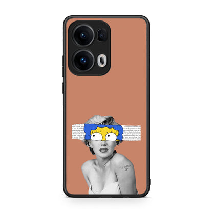 Oppo Reno13 Pro Sim Merilyn θήκη από τη Smartfits με σχέδιο στο πίσω μέρος και μαύρο περίβλημα | Smartphone case with colorful back and black bezels by Smartfits